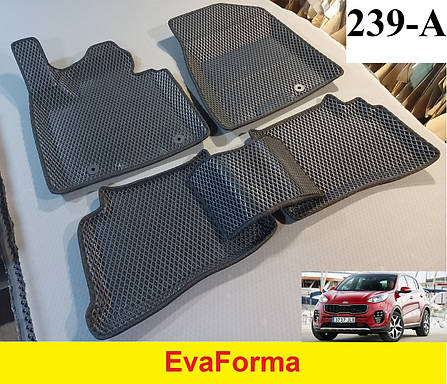 3D килимки EvaForma на Kia Sportage 4 '16-21 QL, Європеєць, 3D килимки EVA, фото 1