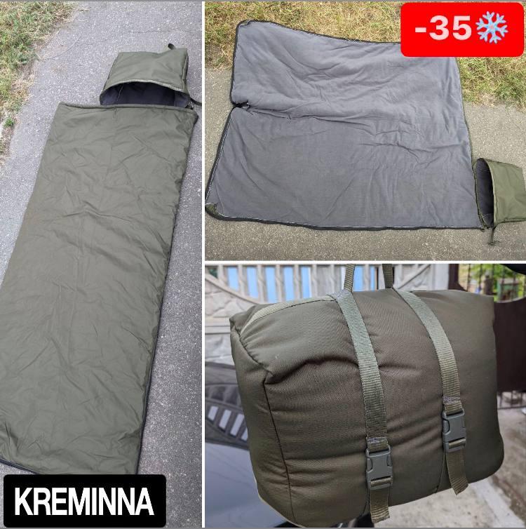 Військовий спальний мішок ЗСУ з капюшоном, зимовий мішок спальний похідний армійський. Спальник – ковдра.