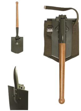 Лопата тактична саперна  розкладна Олива Mil-Tec 15523100
