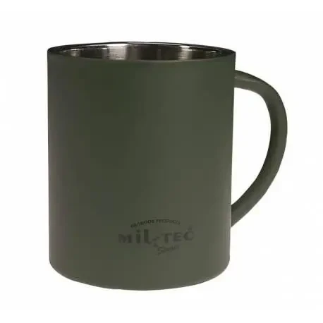 Термокружка армійська з подвійними стінками 300ml. Olive Mil-Tec 14603000, фото 1