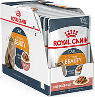 Вологий корм Royal Canin Intense Beauty in Gravy в соусі для кішок, підтримка здоров'я шкіри та краси шерсті