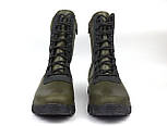 Зимові тактичні берці хакі військове взуття шкіра натуральне хутро Rosso Avangard Himerua, фото 6