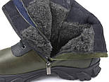 Зимові тактичні берці хакі військове взуття шкіра натуральне хутро Rosso Avangard Himerua, фото 4