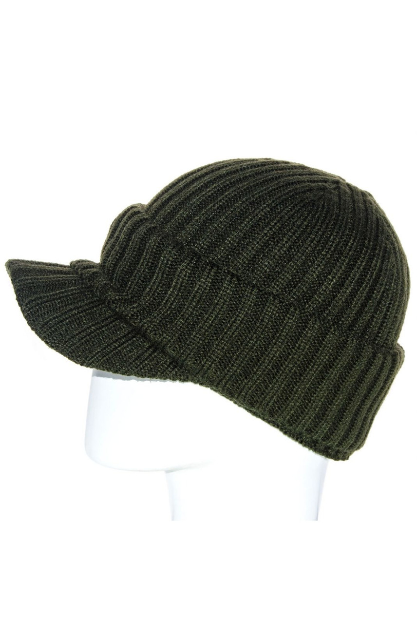 Оригинальная вязаная мужская шапка с козырьком 56-60 (ID#1684400981 ...