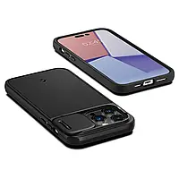 Чехол Spigen Optik Armor MagFit для iPhone 14 Pro (2022), ACS04993 - Matte Black, фото 6