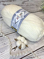 Пряжа для в’язання Lanagold 800. 100 г. 730 м. Цвет - молочний 450