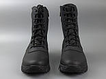 Зимові тактичні берці великих розмірів військові шкіра натуральне хутро чорні Rosso Avangard Himerua BS, фото 5