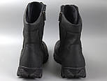 Зимові тактичні берці великих розмірів військові шкіра натуральне хутро чорні Rosso Avangard Himerua BS, фото 6