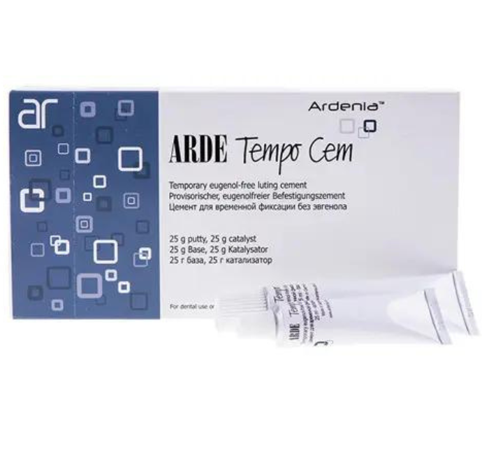 Арде Темпо Цем, Arde Tempo Cem 25г + 25г, безевгенольний цемент (Ardenia), фото 1