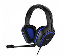 Ігрові навушники дротові накладні AUX 3,5 мм Чорно-сині iPega PG-R006b