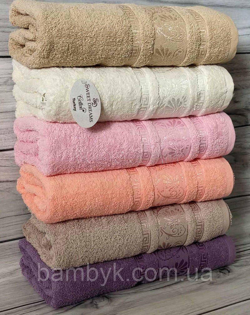 Набір Рушникiв Для Ванної SWEET DREAMS Бавовняна Махра 6-шт Туреччина 70x140