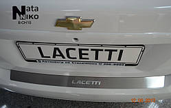 Накладка на бампер Chevrolet LACETTI хетчбек з 2004- (NataNiko)