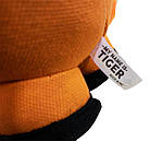 Надміцна іграшка для собак плюшевий тигр із пищалкою Croci Warriors Tiger 18*12*12 см, фото 2