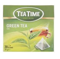 Чай зеленый классический в пакетиках GREEN Tea Time, 20 шт. (40 г), Польша, в пирамидках