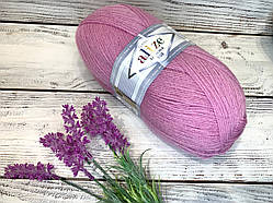 Пряжа для в’язання Lanagold 800. 100 г. 730 м. Колір рожевий 98