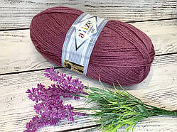 Пряжа для в'язання Lanagold 800. 100 г. 730 м. Колір — бузок 440