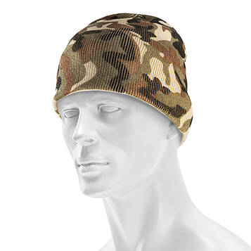 Шапка зимова акрилова "beanie" Mil-Tec -  12138020 Woodland PeremogaUA