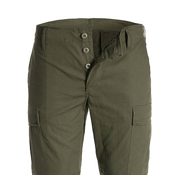Штани мілітарі Mil-Tec Teesar RipStop BDU Slim Fit Olive 11853101.PeremogaUA