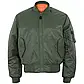 Куртка бомбер двостороння льотна Mil-Tec us flight Jacket ma1 style 10403001 Olive PeremogaUA, фото 3