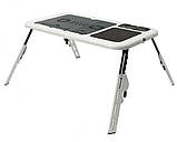 Складаний столик для ноутбука з охолодженням LD-09 E-TABLE, фото 8