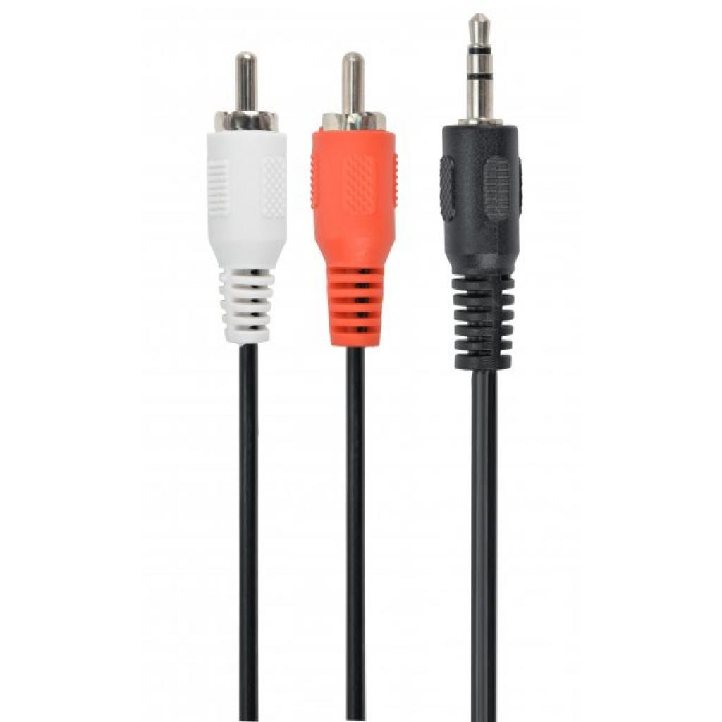 Кабель аудіо тюльпан 2RCA на 3,5 Jack 1.5 м, фото 1