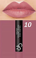 Матова стійка помада-олівець тон 10 Golden Rose MATTE LIPSTICK CRAYON/Туреччина