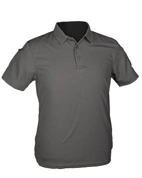 Тактична футболка поло MIL-TEC 10961008 Tactical Quickdry Poloshirt Grey S