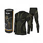 Термобілизна тактична Performance Black and Green Mil-Tec 11225002 PeremogaUA, фото 2