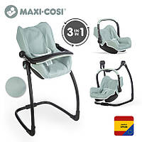 Универсальное кресло-переноска, автокресло для куклы Smoby Toys Maxi-Cosi&Quinny 3 в 1 Мятное 240239