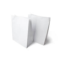 Пакет белый из крафт бумаги без ручек