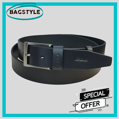 Шкіряний пояс ремінь чоловічий міцний тактичний з пряжкою під форму чорний