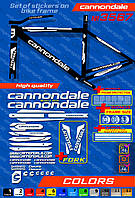 CANNONDALE комплект наклеек на велосипед +вилка +бонусы, ВСЕ ЦВЕТА ДОСТУПНЫ!