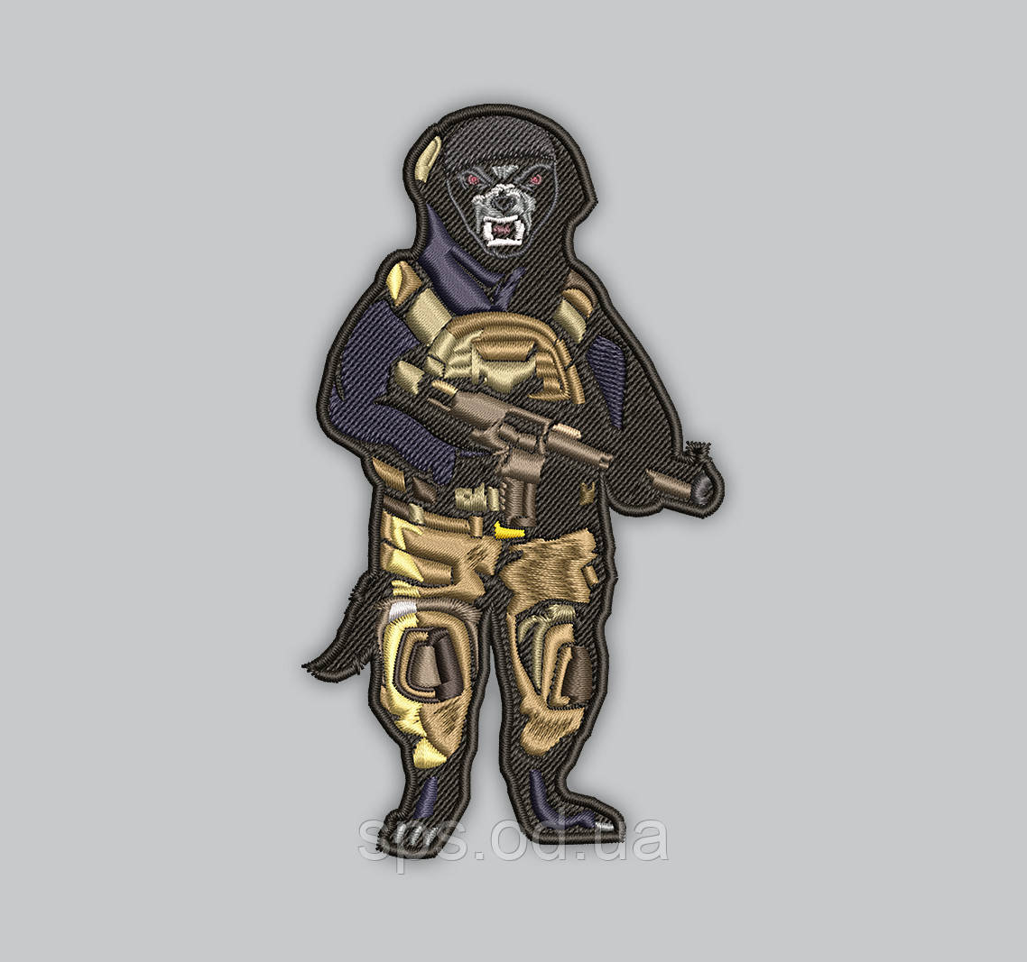 Шеврон Медоїд 10 см, фото 1