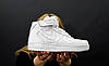 Nike Air Force High Lois Vuitton White Жіночі та Чоловічі кросівки Найк Аїр Форс Луї Віттон Високі білі шкіра, фото 6