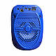 Портативна колонка Bluetooth Світломузика ZQS-1308 15.5*10.5 см, Синій, фото 3