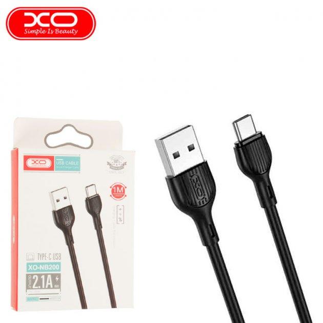 Кабель USB XO NB200 Type-C Quick Charge 2.1A