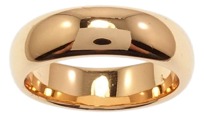 Каблучка Xuping Позолота 18K "Обручка 6 мм" р. 15.5,16,16.5,17.5,18,18.5,19, 19.5,20,20.5,21,22,23,23.5