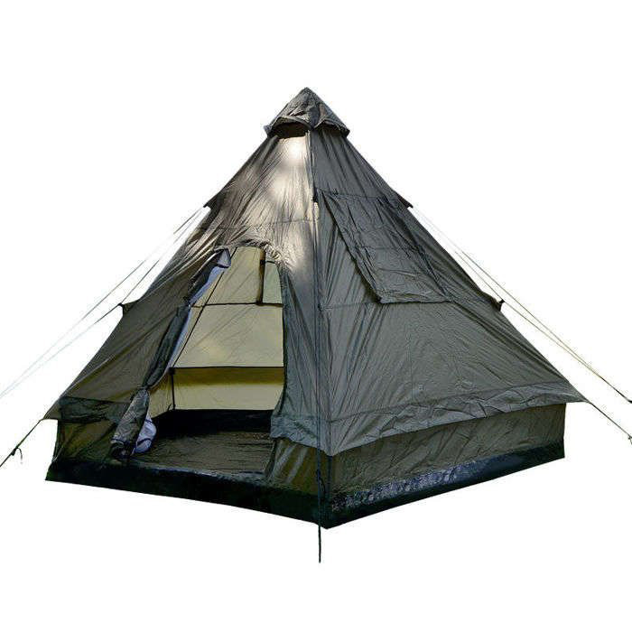 Чотиримісний намет Піраміда Tipi Mil-Tec - Olive до 3000 мм 14227000