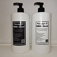 Массажное масло Нейтральное "White Secret" 1 литр флакон с дозатором (минеральное масло без цвета и запаха)