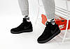Чоловічі кросівки Nike Air Force High Lois Vuitton Black (Чорні) Високі Найк Аір Форс Луі Віттон Замшеві, фото 6