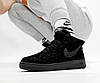 Чоловічі кросівки Nike Air Force High Lois Vuitton Black (Чорні) Високі Найк Аір Форс Луі Віттон Замшеві, фото 10