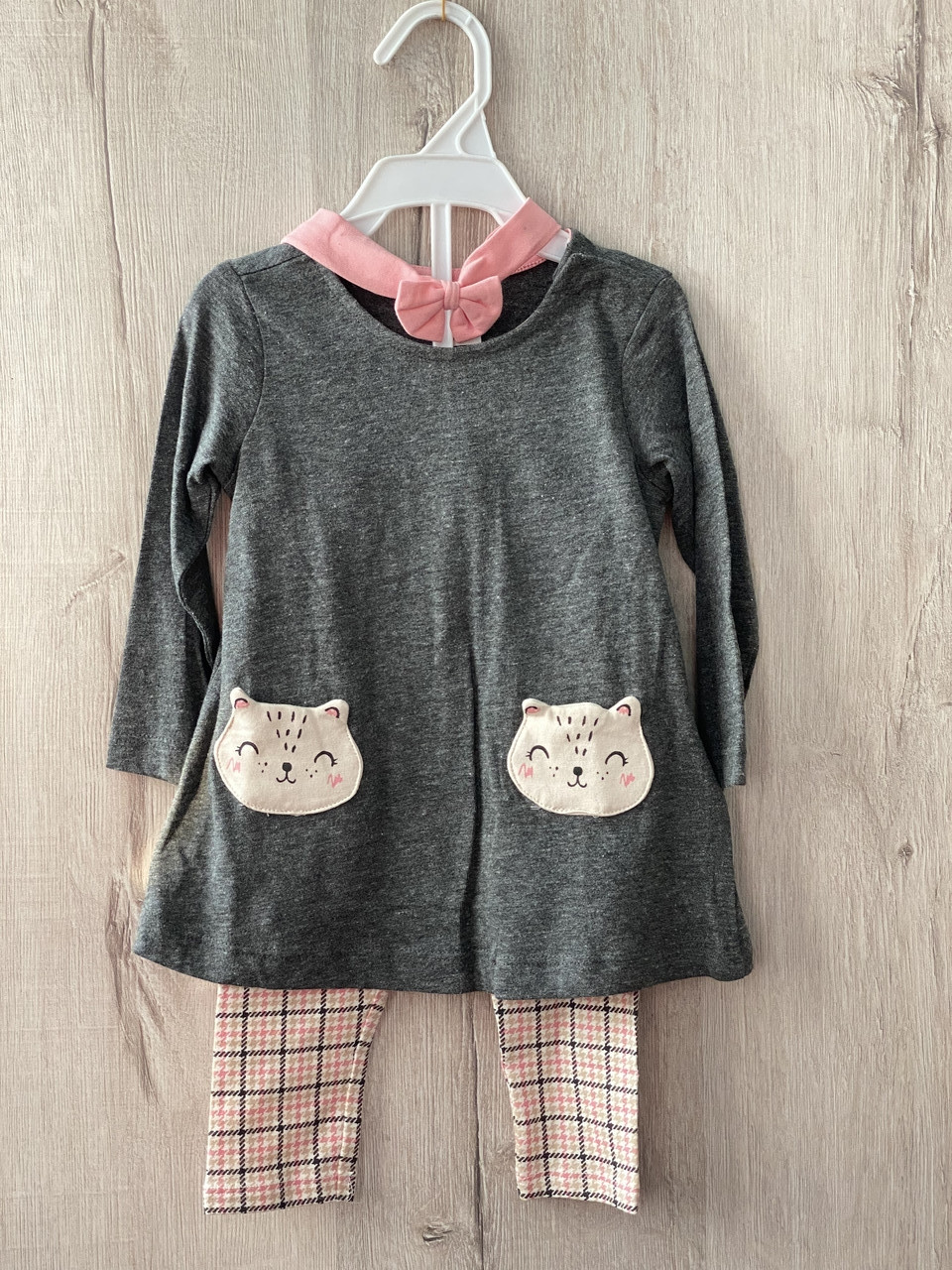 Костюм для дівчинки HM 066-3 74 см Сірий