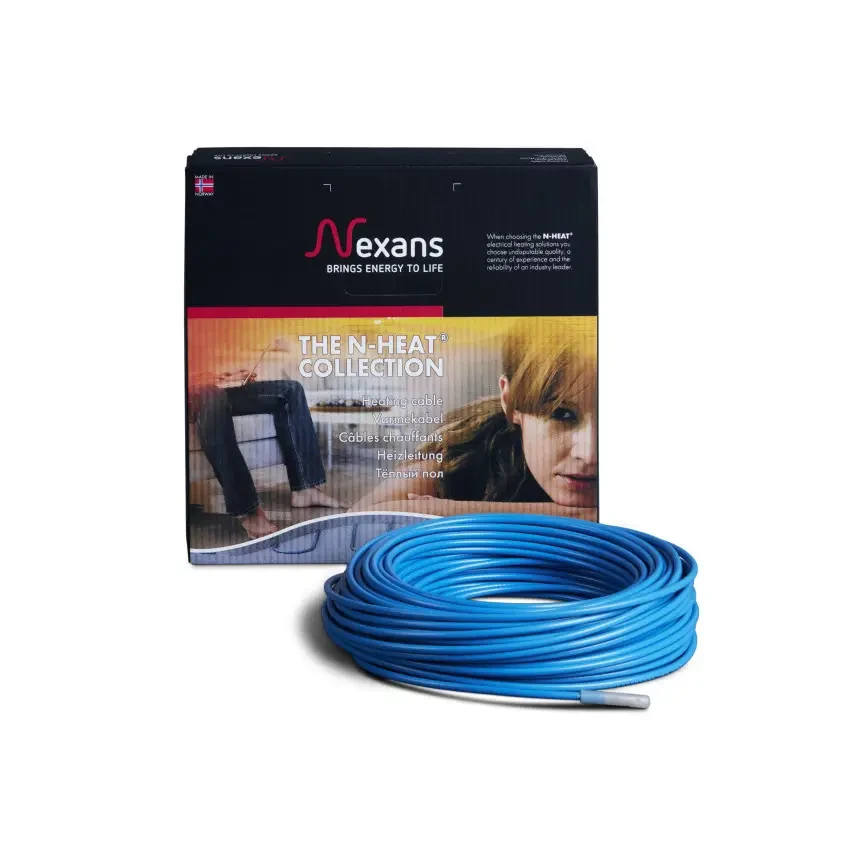 Електрична тепла підлога (двожильний кабель) в стяжку Nexans TXLP/2R 700 Вт (4,1-5,1 м2)