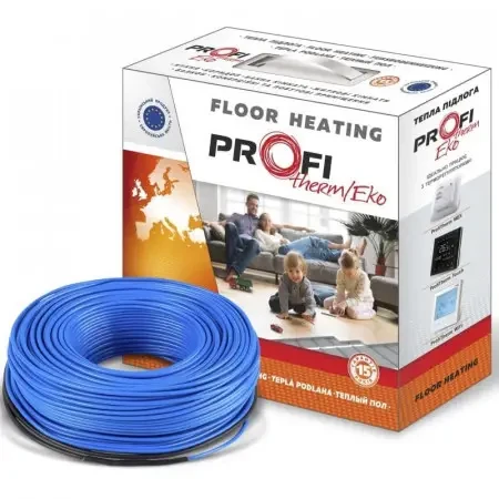 Підлога з підігрівом ProfiTherm Eko-2 530 Вт (3,2-4,0 м2) кабель нагрівальний двожильний Profi-Term