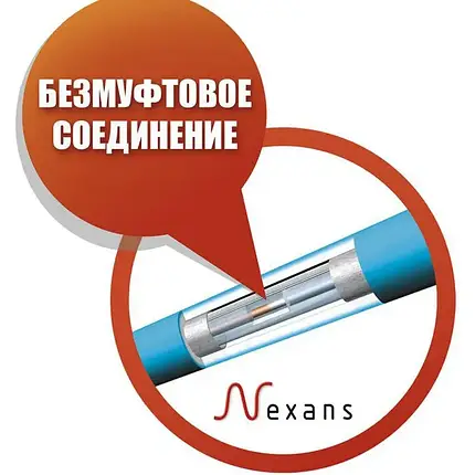 Двожильний кабель для сніготанення Nexans Defrost Snow TXLP/2R 890 Вт (2,4...3,2 кв. м), фото 2