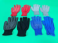 Господарські рукавички Нейлонові з микроточкой (12 пар)