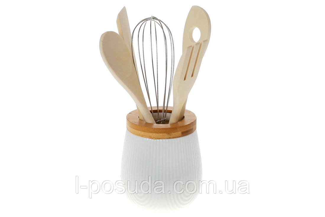 Підставка для кухонних аксесуарів з приладдям Naturel 25 см, фото 1