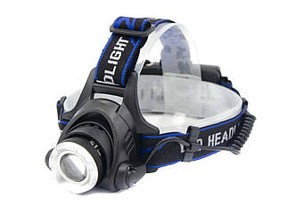 Ліхтар налобний HIGH POWER HEADLAMP WD296 1 LED — лінза 1х18650, автозарядка