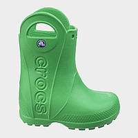 Чоботи гумові дитячі дощовики Крокси J1 31-32 р. з смужкою / Crocs Kids Crocband Rain Boot Блакитні