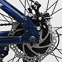 Спортивний велосипед синій CORSO Zoomer 26 дюймів 21 швидкість алюмінієва рама 15 дюймів, фото 5
